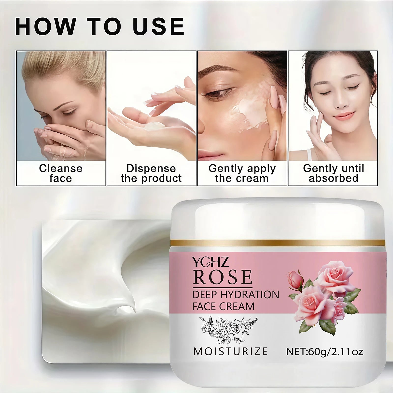 Rose & Argan Oil Luxury Body Lotion – Nourishing, Softening & Anti-Aging