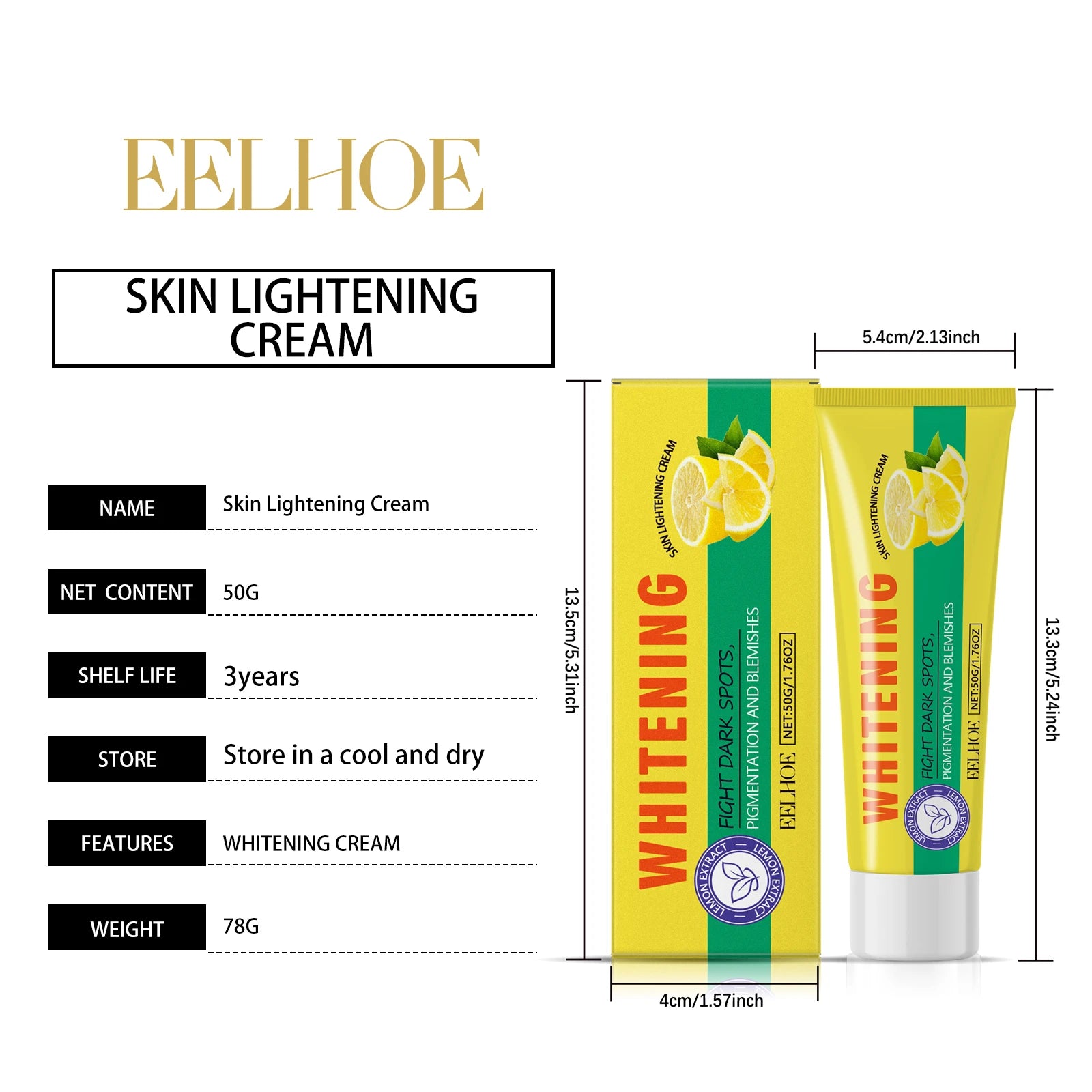 Eelhoe Lemon Body Lotion – Smoothing, Brightening & Refreshing Moisturizer