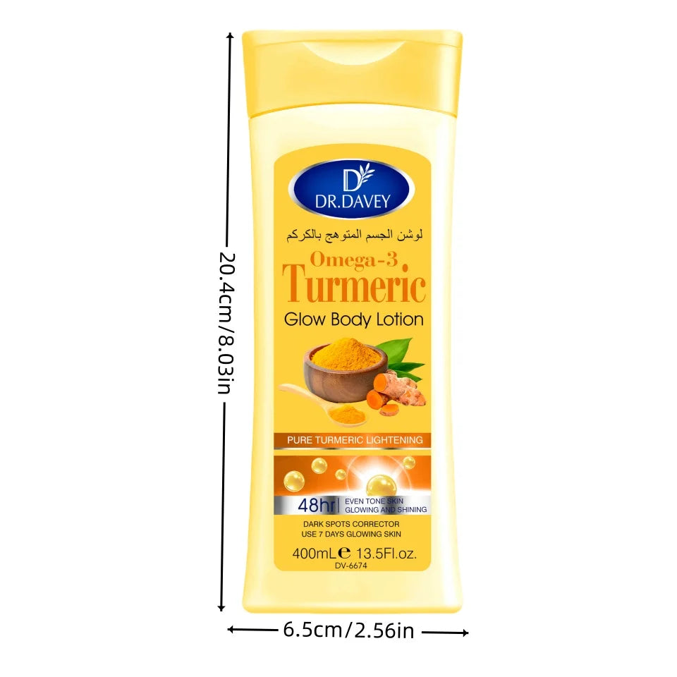 400ml Turmeric Body Lotion – All-Season Deep Moisturizing & Refreshing