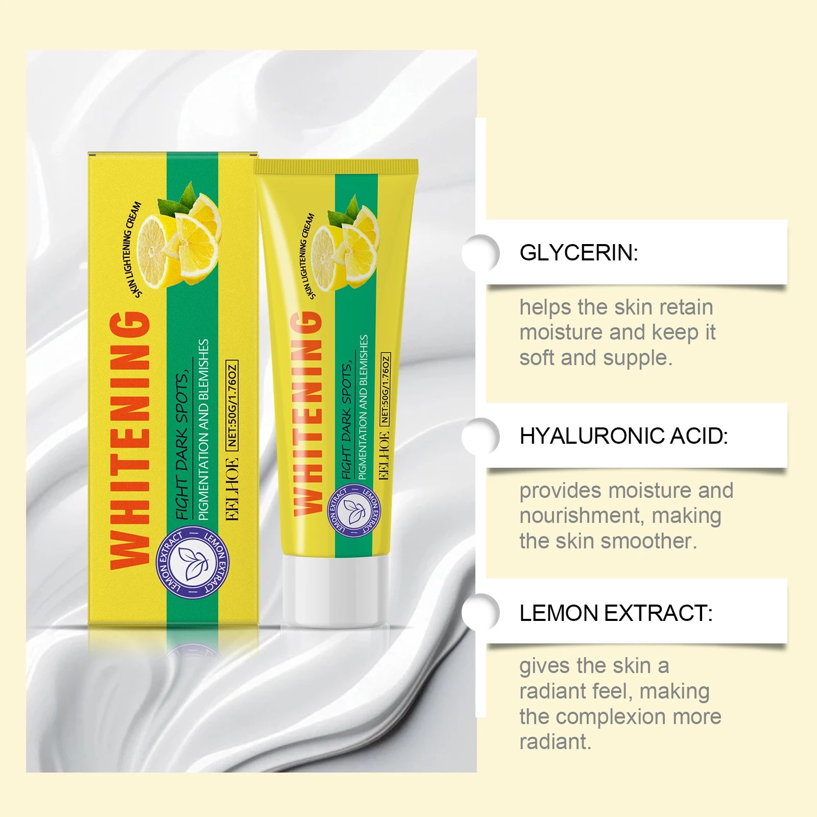 Eelhoe Lemon Body Lotion – Smoothing, Brightening & Refreshing Moisturizer