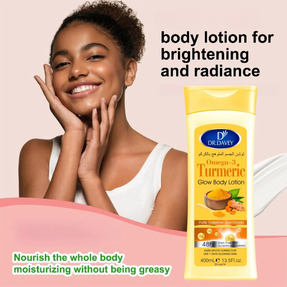 400ml Turmeric Body Lotion – All-Season Deep Moisturizing & Refreshing