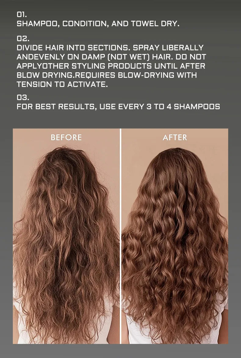 Nourishing Hair Oil Spray – Moisturizing Serum for Curly & All Hair Types