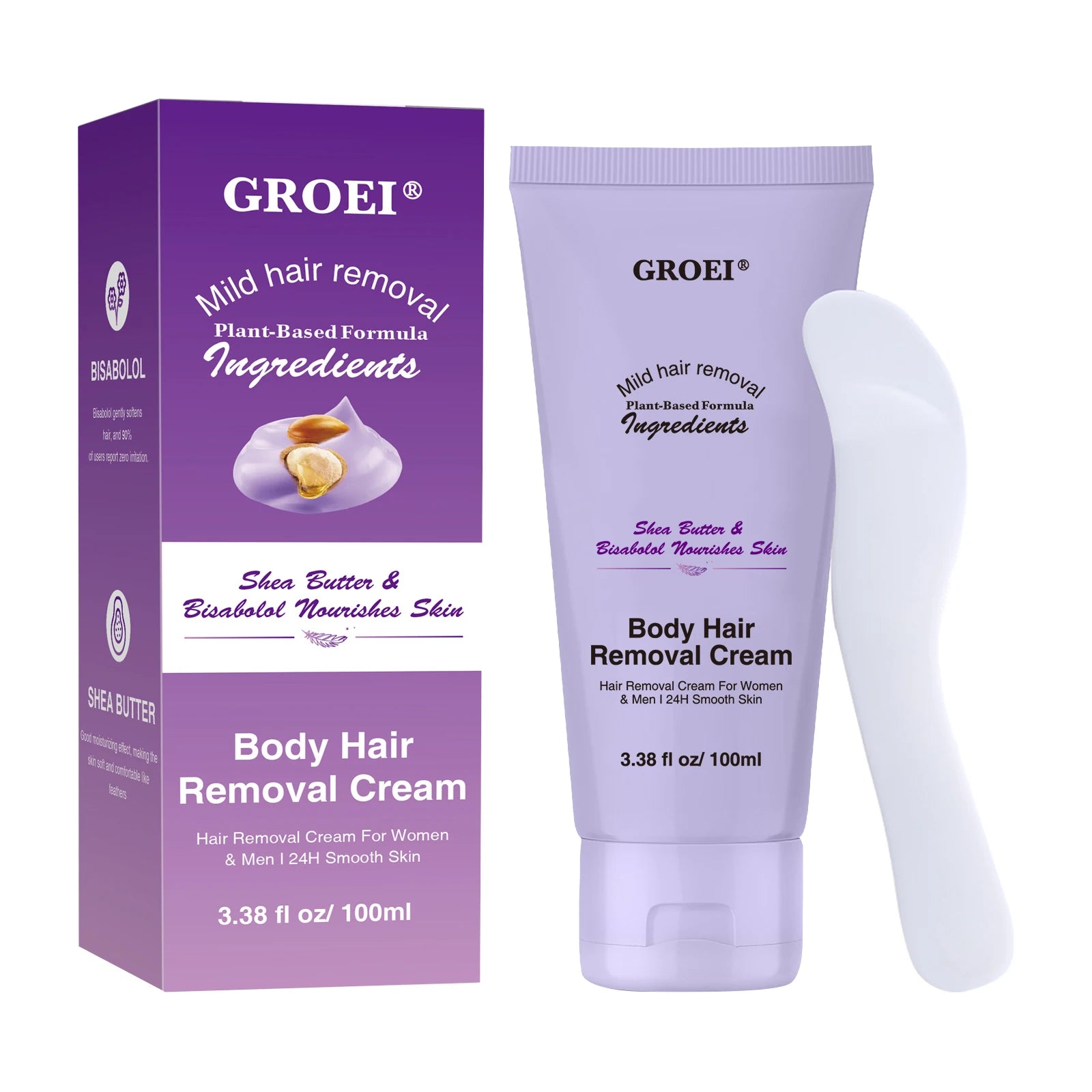 Natural Hair Removal Oil 60ml – Jojoba & Almond Gentle Formula for Smooth Skin